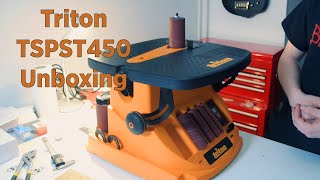 Triton TSPST450 OSCILLATING SPINDLE amp BELT SANDER Unboxing [upl. by Jeffry]