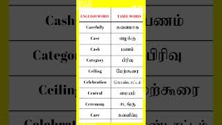 English words with Tamil meaning 733  Spoken English in Tamil  English vocabulary Tamil meaning [upl. by Seamus]