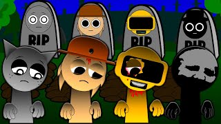 INCREDIBOX SPRUNKI ПОГИБЛИ RIP ГРУСТНАЯ ИСТОРИЯ ТЮННЕР БЛЭК ГРЕЙ ГАРНОЛЬД СПРУНКИ Мультик Анимация [upl. by Ahtoelc]