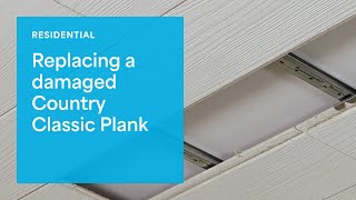 How To Replace A Damaged Ceiling Plank [upl. by Lled]