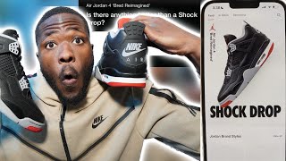 AIR JORDAN 4 BRED REIMAGINED SHOCK DROP IS LIVE LETS GO [upl. by Einned]