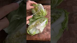 Iceberg Lettuce Vegetable Cutting Skills cuttinggarden cuttingfruit cuttingskills [upl. by Virgel190]