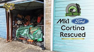 Abandoned Barn Find Classic Mk1 Ford Cortina [upl. by Ahsias]