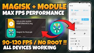 Magisk Module No Root  Enable 120 FPS  Unlock 120 FPS any Android No Root [upl. by Nodyl]