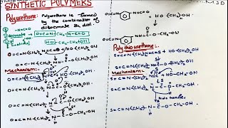 Synthetic polymers  condensation polymerisation  polyurethane  MSc chemistry [upl. by Ardith]