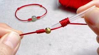 How to Make Bracelet with 1 String in 5 Minutes DIY Jewelry Tutorials [upl. by Ettennyl334]