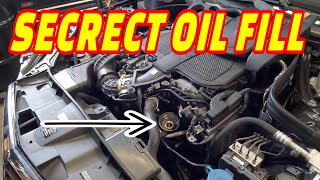 HOW TO CHANGE YOUR OIL ON A MERCEDESBENZ E350W212 CHASSIS [upl. by Aicinoid]