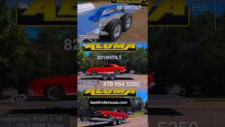 aluma trailers all aluminum tilt carhauler trailer best trailers 478654 5350 [upl. by Sanoy]