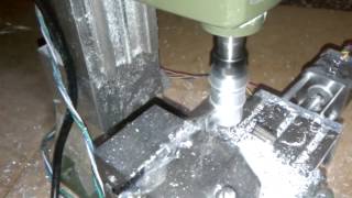 Turning in MF70 CNC milling machine [upl. by Llehcsreh]