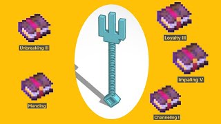 Best Enchantments For Trident in Minecraft  How to Make Trident Powerful [upl. by Gutow]