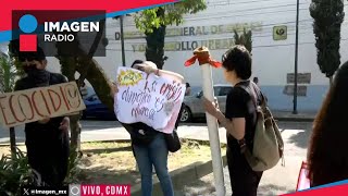 Protesta en el centro de Tlalpan contra tala de árboles por proyecto inmobiliario [upl. by Strade]