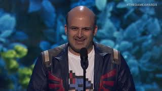 Amir Satvat Wins TGA Game Changer at The Game Awards 2024 [upl. by Adnovay]