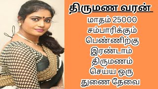 JAYALAKHSMI 39  25000 INCOME  second marriage  second marriage tamil  TMS348 [upl. by Ayokahs119]