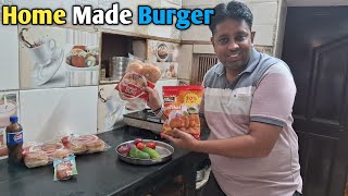 Crispy Veggie Burger Recipe  Home Made Veg Burger Patty  Desi Burger Recipe  Easy amp Delicious [upl. by Tiertza305]