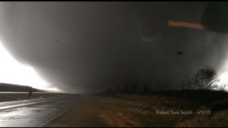 Illinois Tornado April 9 2015 Crazy footage  Video by Sam Smith [upl. by Rennold753]