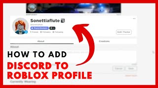 How to add Discord to Roblox profile I FULL TUTORIAL [upl. by Nylyaj428]