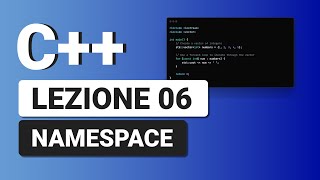 Namespace  C Tutorial Italiano 06 [upl. by Beasley]