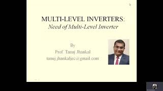 Lecture  1  Needs of MultiLevel Inverter [upl. by Anawk]