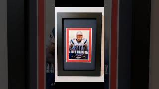 Aaron Hernandez New England Patriots Display Custom Framed NFL Football Card Plaque  Trading Frames [upl. by Syverson]