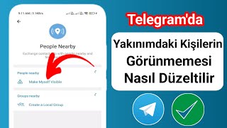 Yakındaki Kişilerin Telegramda Görünmemesi Nasıl DÜZELTİLİR 2024  telegram yakındaki özelliği [upl. by Bari234]