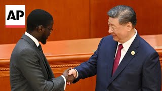 Xi Jinping proposes elevation of ChinaAfrica relations to strategic level at summit [upl. by Sebbie262]