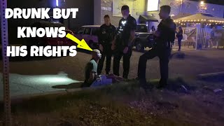 Drunken Guy Pushes Cops To The Limit And Survives [upl. by Eedak]