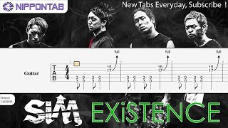 【Guitar TAB】 Existence 〚SiM〛 神撃のバハムート GENESIS OP opening ギター tab 譜 [upl. by Yeldud]