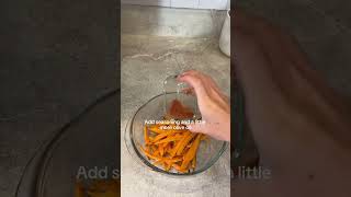 How to make the crispiest sweet potato fries in the air fryer 🍟🔥 [upl. by Krahling]