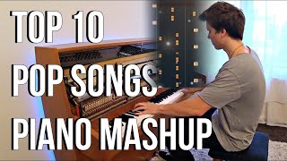 TOP 10 Pop Songs Piano Mashup  Peter Buka  Piano Tutorial  Piano Cover [upl. by Renaldo913]