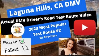 ACTUAL DMV TEST Laguna Hills DMV Behind The Wheel Drivers License CA Road Course Exam California [upl. by Negriv]