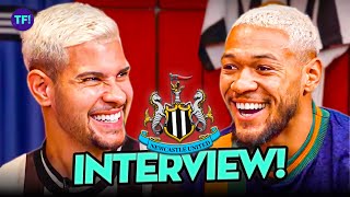 BRUNO G amp JOELINTON WANT BRAZILIAN STAR AT NEWCASTLE EXCLUSIVE INTERVIEW [upl. by Nitsreik]