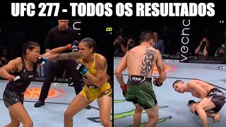 TODOS OS RESULTADOS UFC 277  UFC AMANDA NUNES VS JULIANNA PEÑA [upl. by Euqirne]