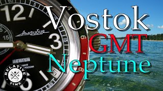 10000 Subscriber Giveaway amp Vostok GMT Neptune Amphibia Review 960762 [upl. by Haliehs]