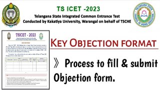 TS ICET 2023 Key Objection format How to raise ts Icet 2023 key Objections [upl. by Eelasor]