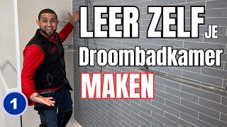 Leer Zelf Je Droombadkamer Maken Ultieme Badkamerrenovatie Sloop amp Basisinstallaties  Deel 1 [upl. by Bortman]