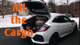 2017 Civic hatch Sport  hows the cargo room [upl. by O'Grady]