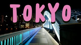 Tokyo Japan Walk Tour Night ASMR [upl. by Dyal]