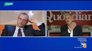 Travaglio distrugge un vergognoso Ricci PD FIGURA DI MERDA sui truffati banche Tagadà 220218 [upl. by Airetnohs]