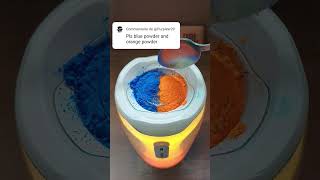 Blue and orange powder 😱🔥 [upl. by Haimrej]