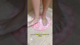 Foot care made simplescrubcleanand relax all in onefootscrubmat freshfeet healthyfeet [upl. by Kenti770]