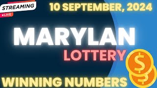 Maryland Midday Lottery Results For  10 Sep 2024  Pick 3  Pick 4  Pick 5  Powerball Cash4life [upl. by Gyasi]