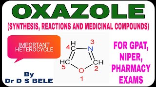 OXAZOLE SYNTHESIS REACTIONS AND MEDICINAL COMPOUNDS [upl. by Aram]