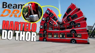 Martelo do Thor conta Carros em Alta velocidade no Beamng Drive [upl. by Delinda]