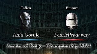 Ania Gotuje vs FenrirPradawny  Armies of Exigo Championship 2024 [upl. by Wilburn]