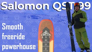 Tested Salomon QST 99 2021 freeride ski [upl. by Anelrats]