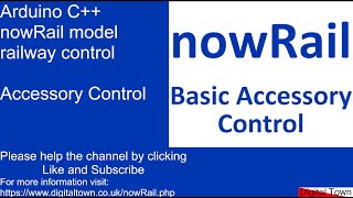 77 Arduino C nowRail adding basic accessory control [upl. by Gerger48]