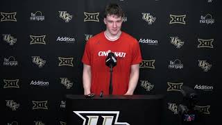 Cincinnati Mens Basketball  Wes Miller Simas Lukošius Recap Win at UCF [upl. by Pierre775]