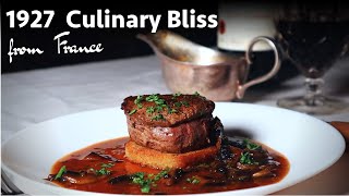 Culinary Bliss Fillet Steak with Chasseur Sauce from 1927 [upl. by Anestassia]