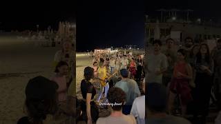 Rock band performing on the Tel Aviv PromenadeIsrael 2024 [upl. by Eiclud]