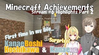 ENG SUB Kanae amp Hoshikawas Minecraft Achievement Stream 6 Highlights PART 2 Nijisanji [upl. by Aznecniv]